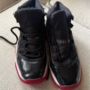 Jordan Kids Black and Red Sneakers